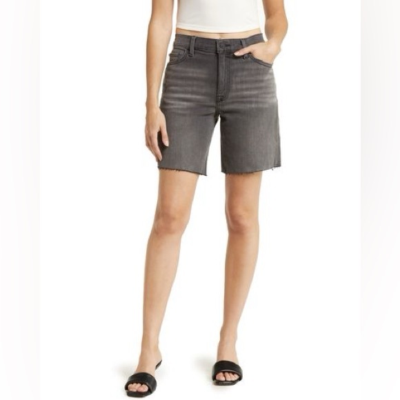 $155 Hudson Jada High Waist Denim Shorts Size 26 - Picture 1 of 3